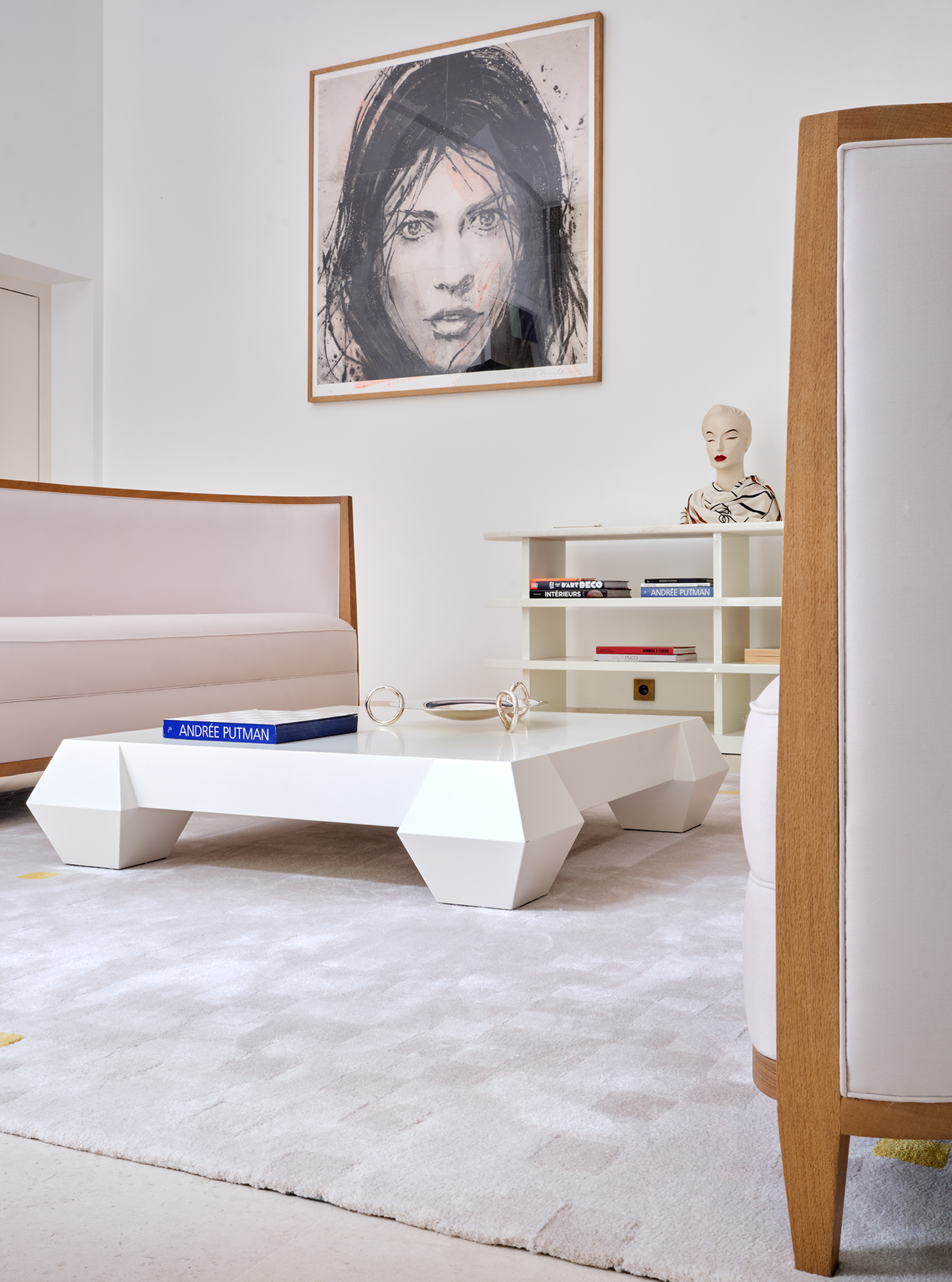 Constellation au carré rug