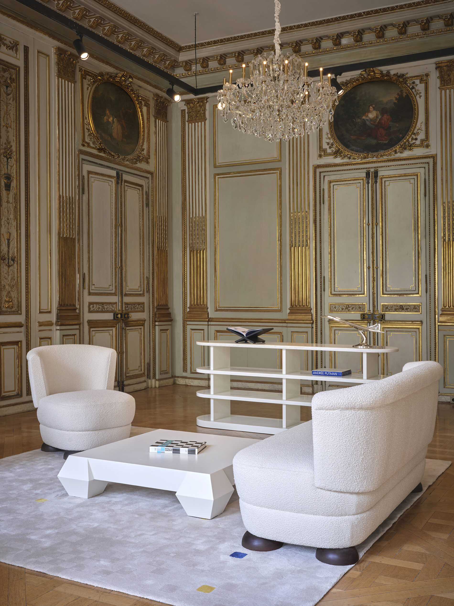 Constellation au carré rug